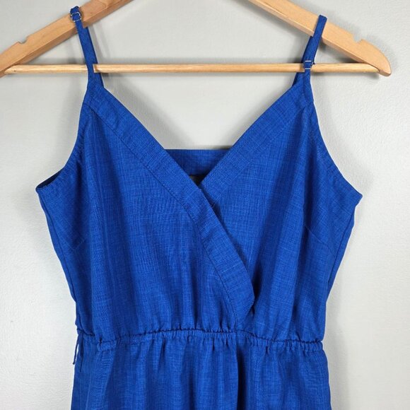 Flying Tomato Royal Blue Long Pant Sleeveless Jumpsuit - Picture 3 of 7